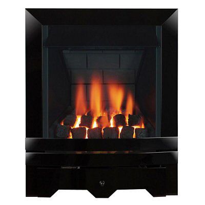 Focal Point Noir multi flue Black Manual control Gas Fire