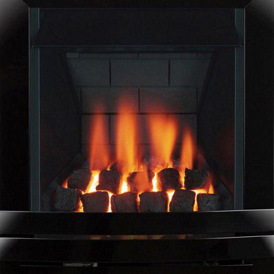 Focal Point Noir multi flue Black Manual control Gas Fire