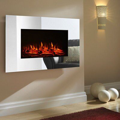 fire electric osmington focal point effect mirror fires mounted fireplace diy hung bq fireplaces glass
