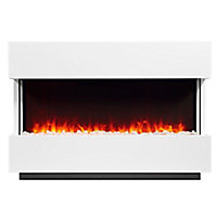 Focal Point Panoramic White Electric Fire suite