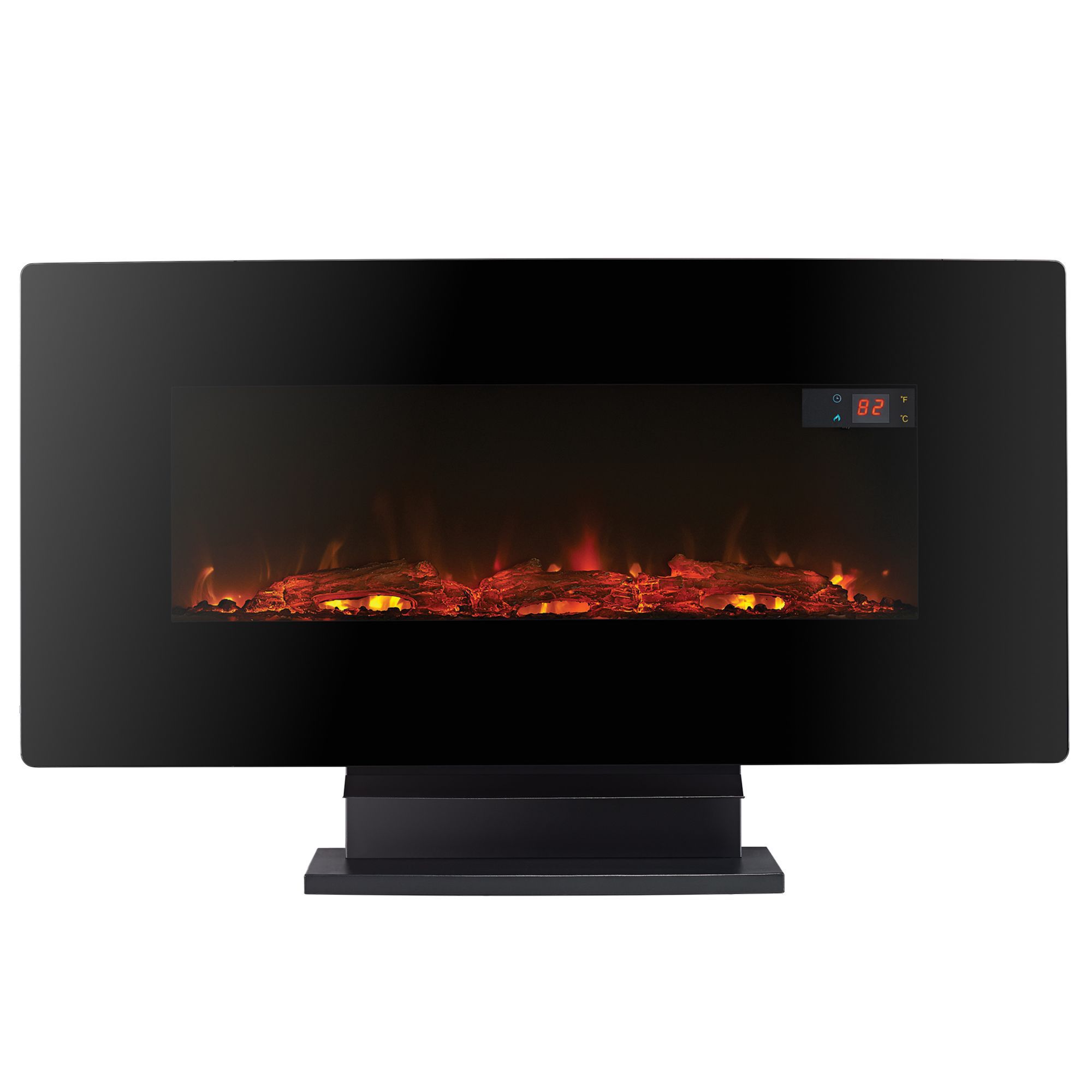 Focal Point pasadena 1.5kW Glass effect Wall-mounted Fire (H)44cm (W)91.5cm (D)13.5cm
