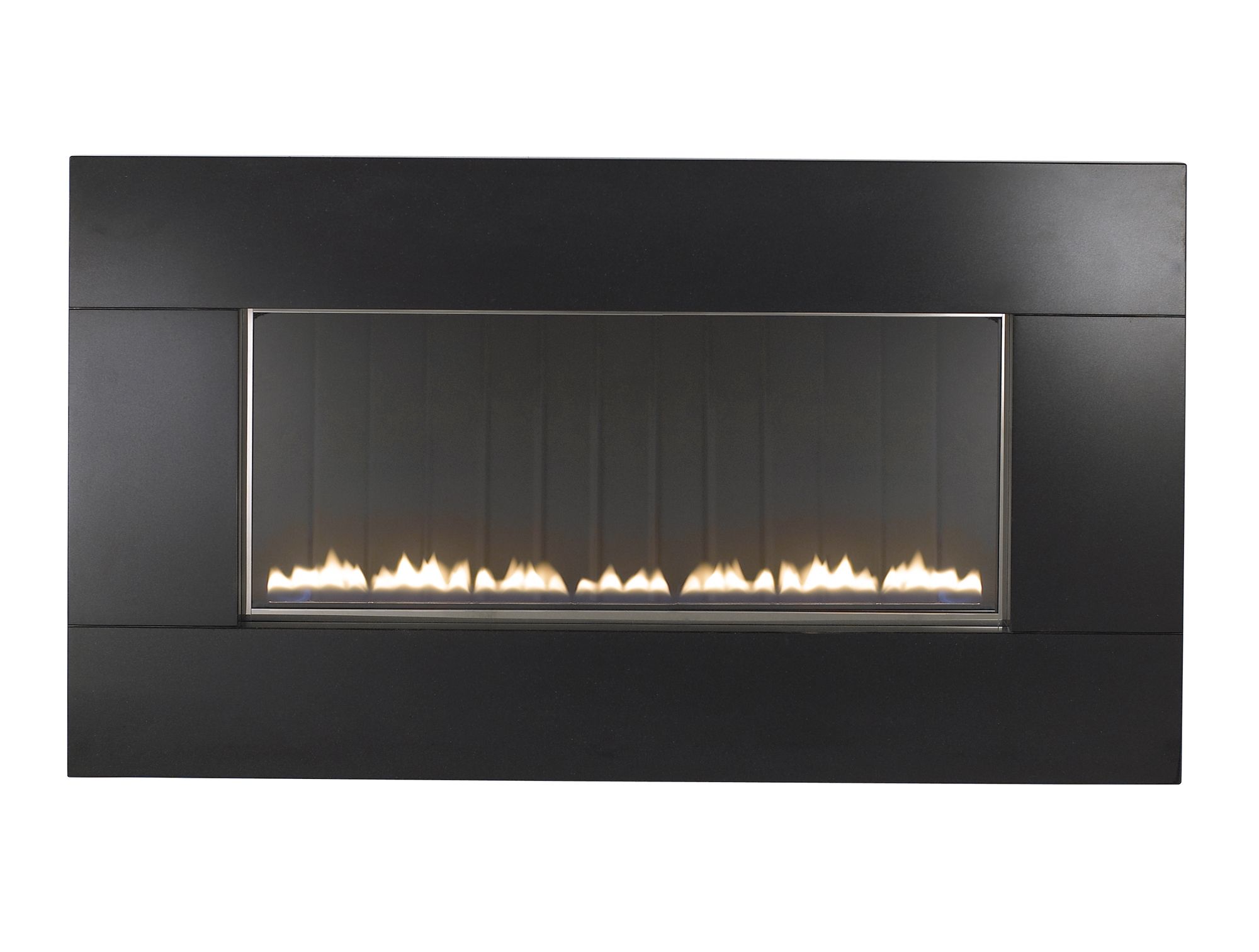 Focal Point Pinoir flueless Black Granite Manual control Gas Fire | DIY at  Bu0026Q