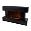 Focal Point Rivenhall Contemporary 2kW Black Electric Fire