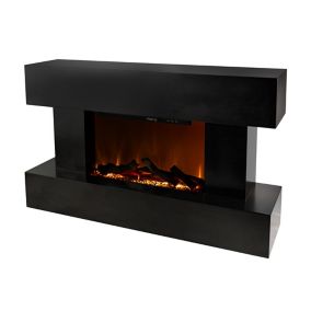 Focal Point Rivenhall Contemporary 2kW Gloss Black Electric Fire