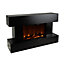 Focal Point Rivenhall Contemporary 2kW Gloss Black Electric Fire