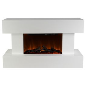 Focal Point Rivenhall Contemporary 2kW Gloss White Electric Fire