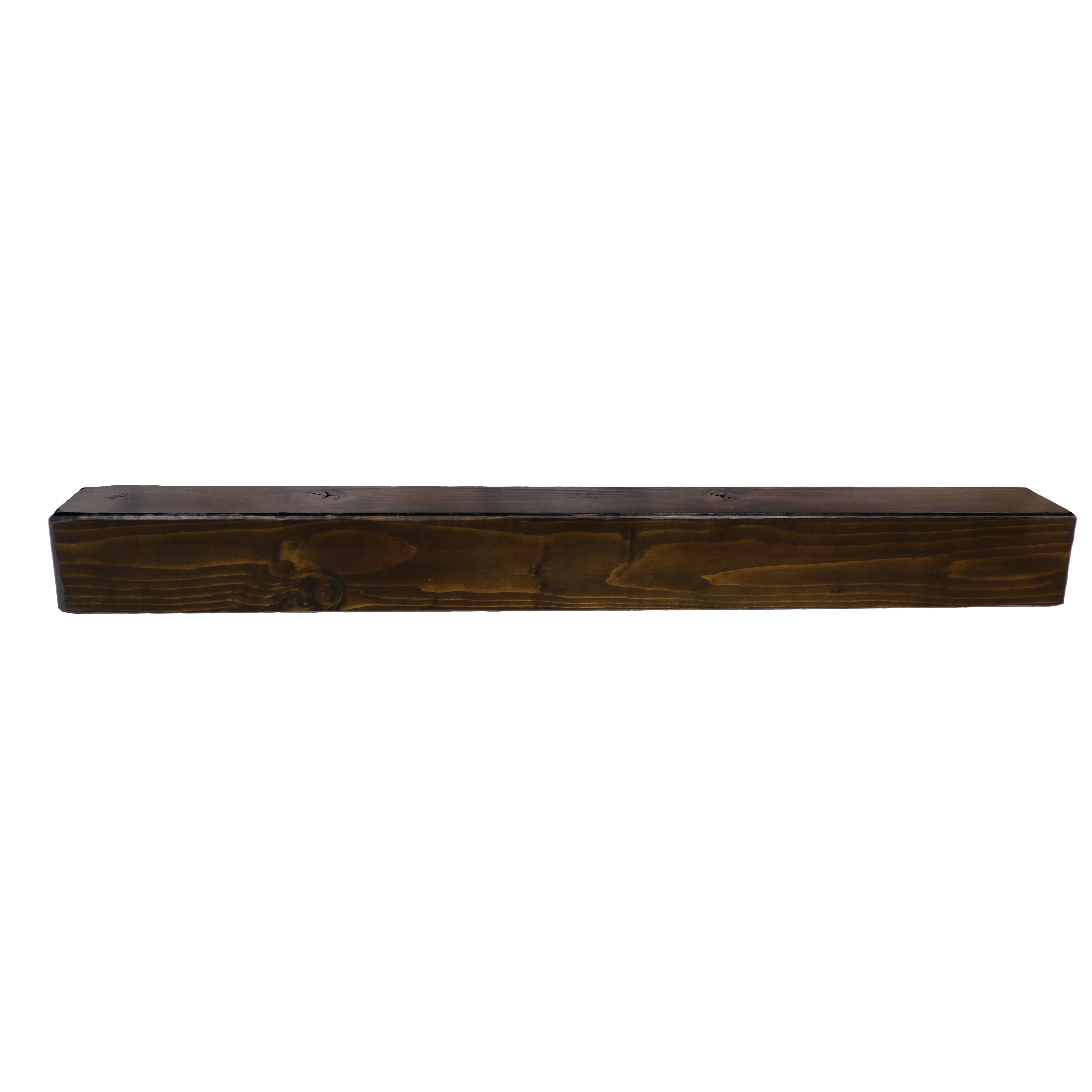 Focal Point Round Traditional Dark Fully finished Beam Mantel (H) 140mm ...