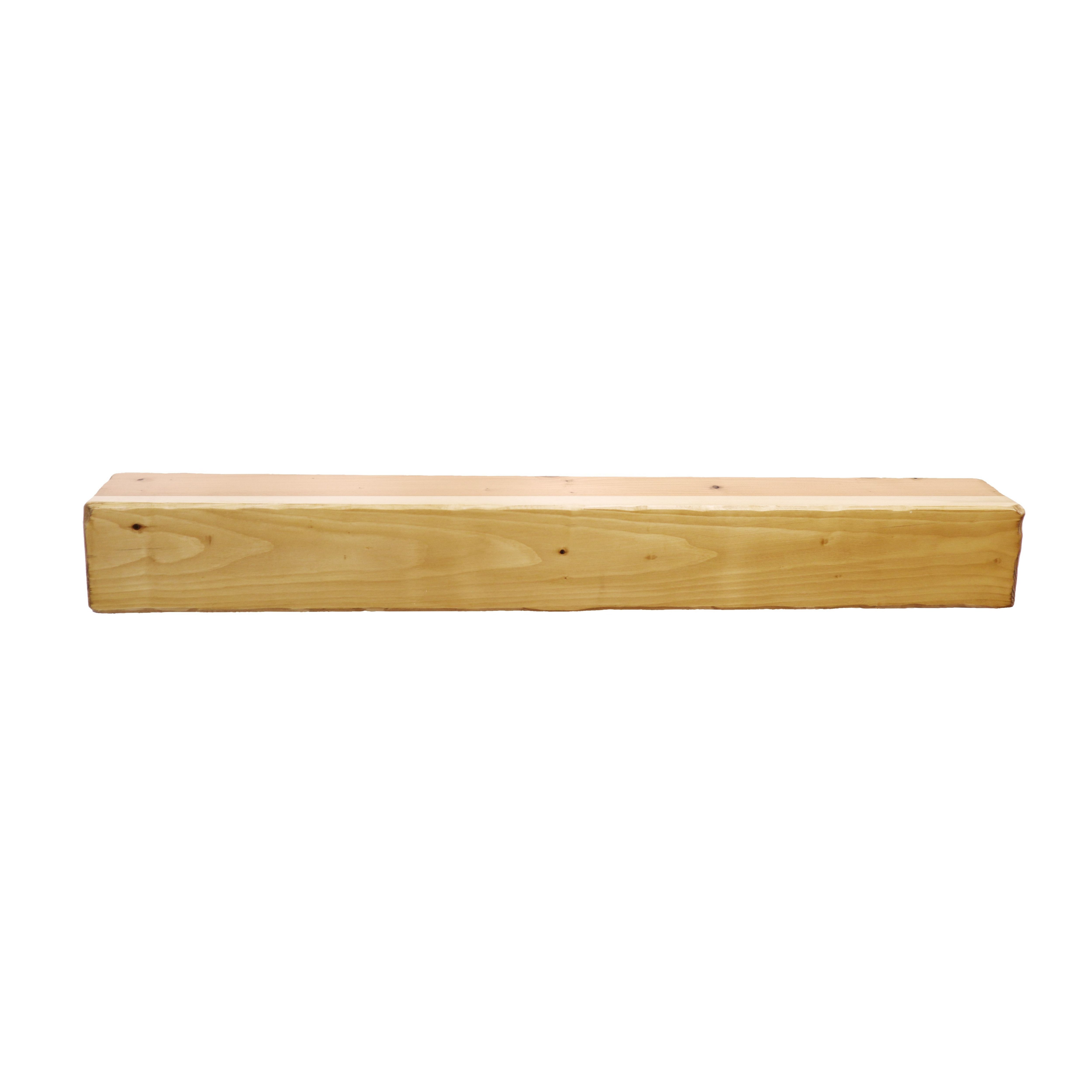 Focal Point Round Traditional Natural Fully finished Beam Mantel (H ...