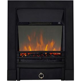 Focal Point Soho 2kW Cast iron effect Electric Fire With reflective glass flame