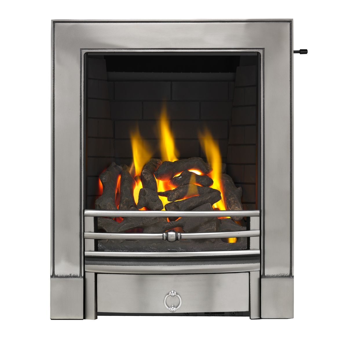Focal Point Soho Chrome effect Gas Fire DIY at B&Q