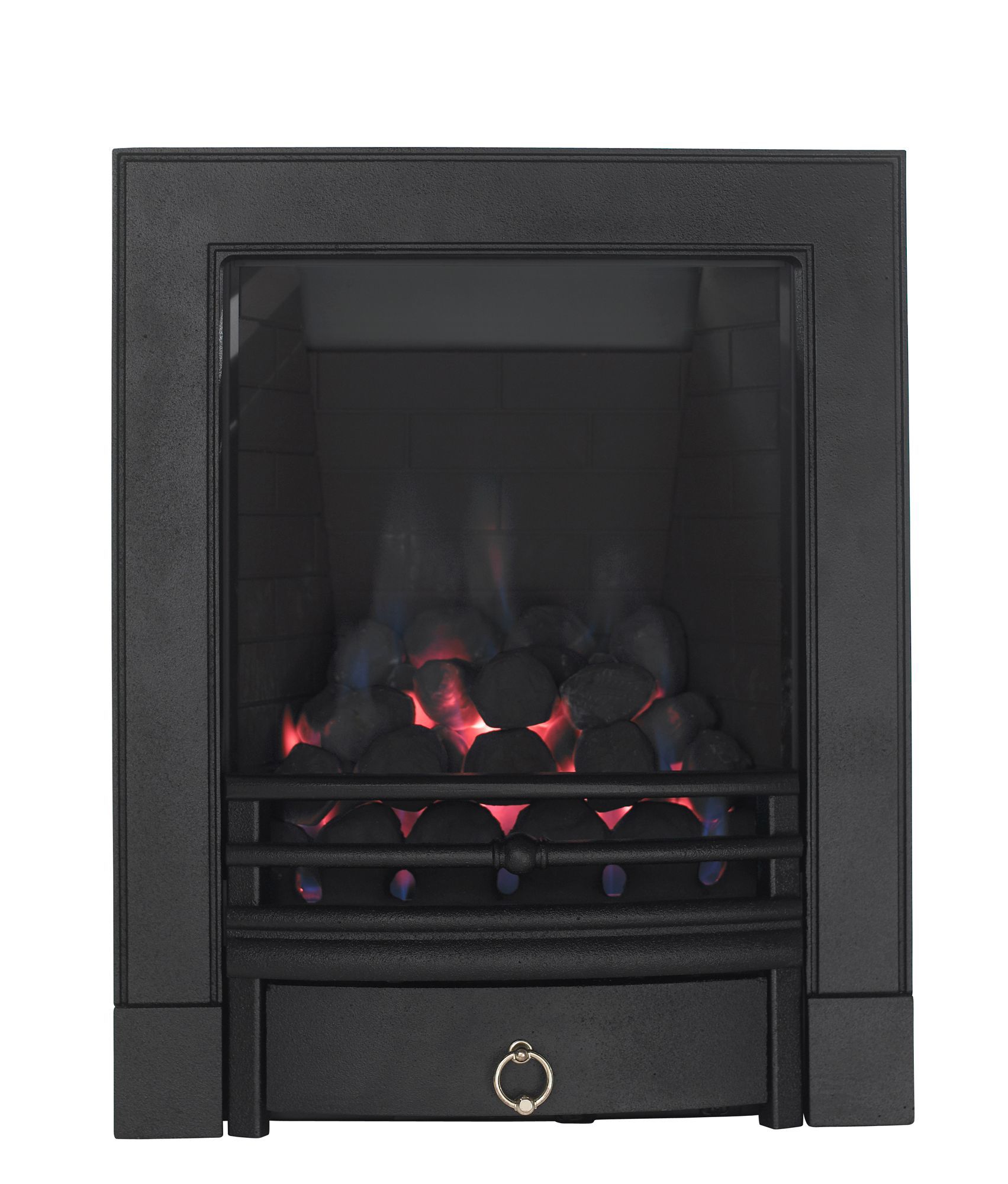 Focal Point Soho full depth Black Manual control 3.75kW Gas Fire