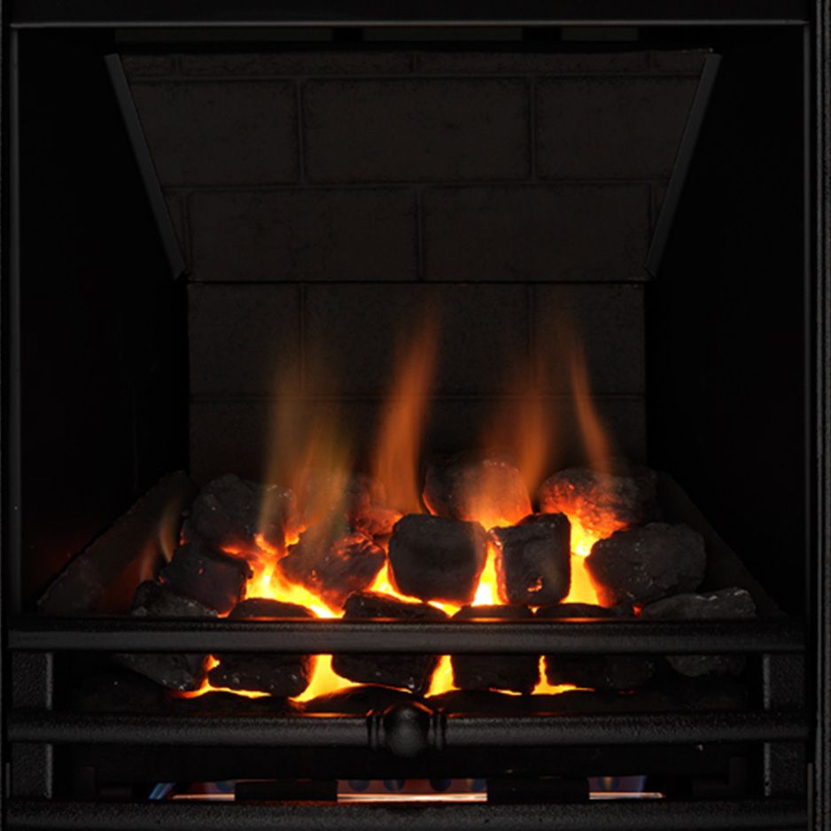 Focal Point Soho multi flue Black Remote controlled 3.1kW Gas Fire