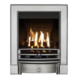 Focal Point Soho multi flue Chrome effect Remote controlled Fire FPFBQ349