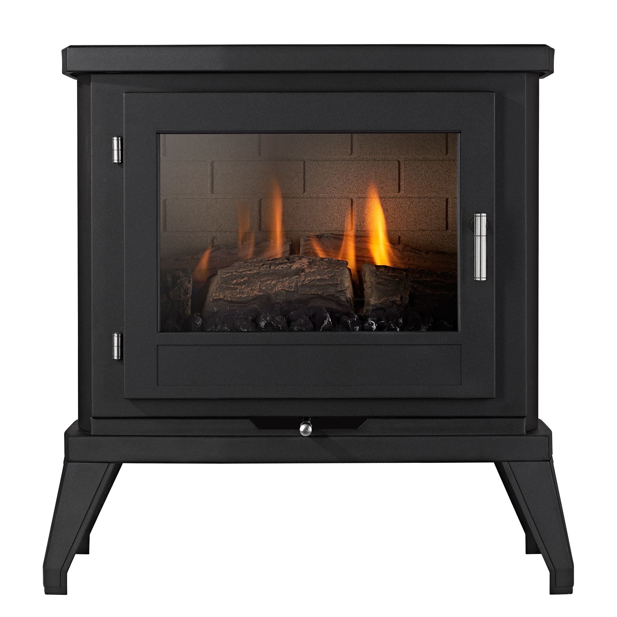 Focal Point Svelvik Flueless Black Gas Stove FPFBQ585 | DIY at Bu0026Q