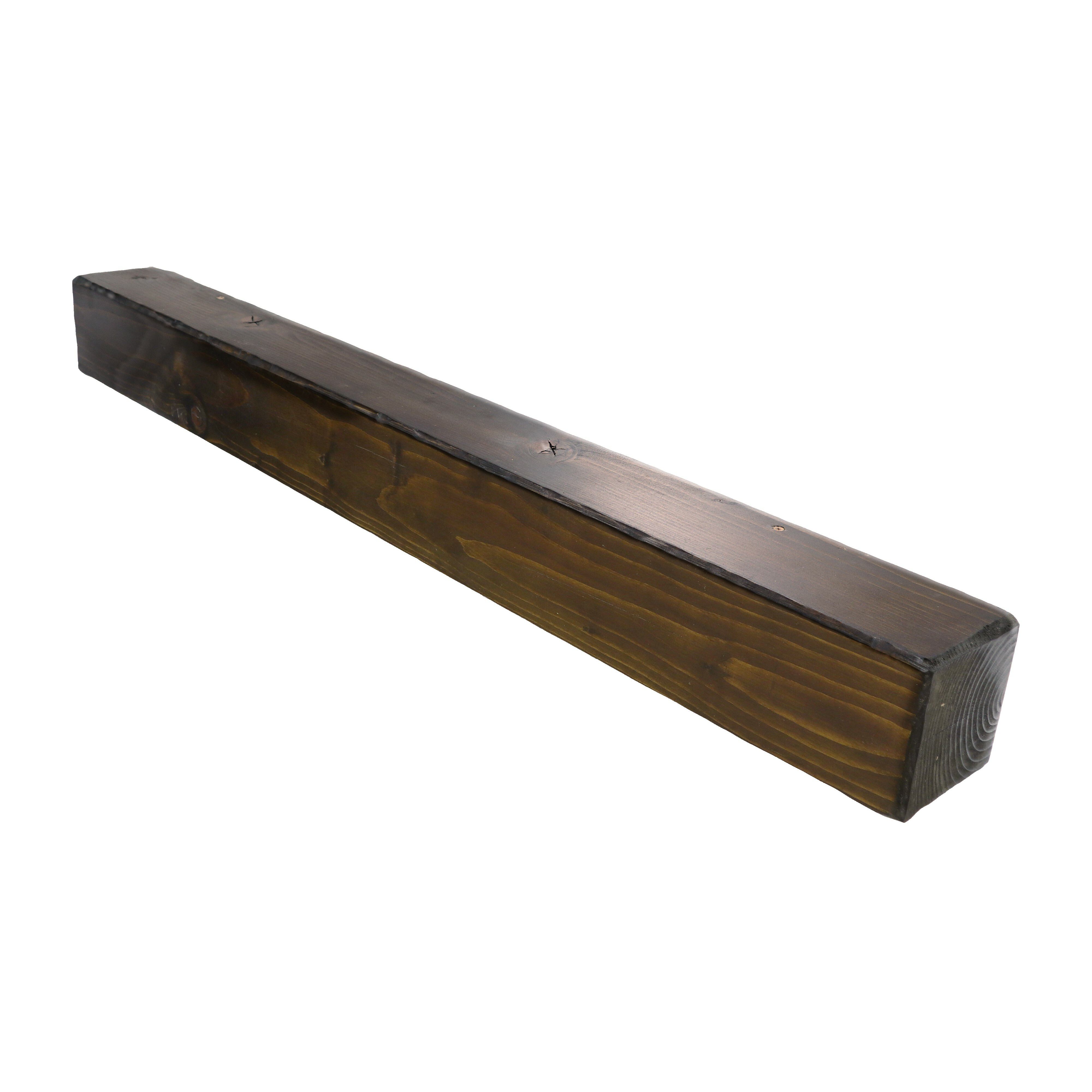 Focal Point Traditional Dark Fully finished Beam Mantel (H) 140mm (W) 1220mm (D)140mm