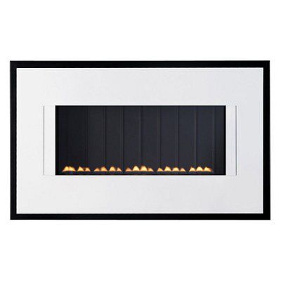 Focal Point Valeria LPG Black & white Manual control 2.6kW Gas Fire