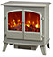 Focal Point Weybourne Traditional 1.85kW Matt Sage grey Electric Stove