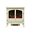 Focal Point Weybourne Traditional 1850W Matt Cream Electric Stove