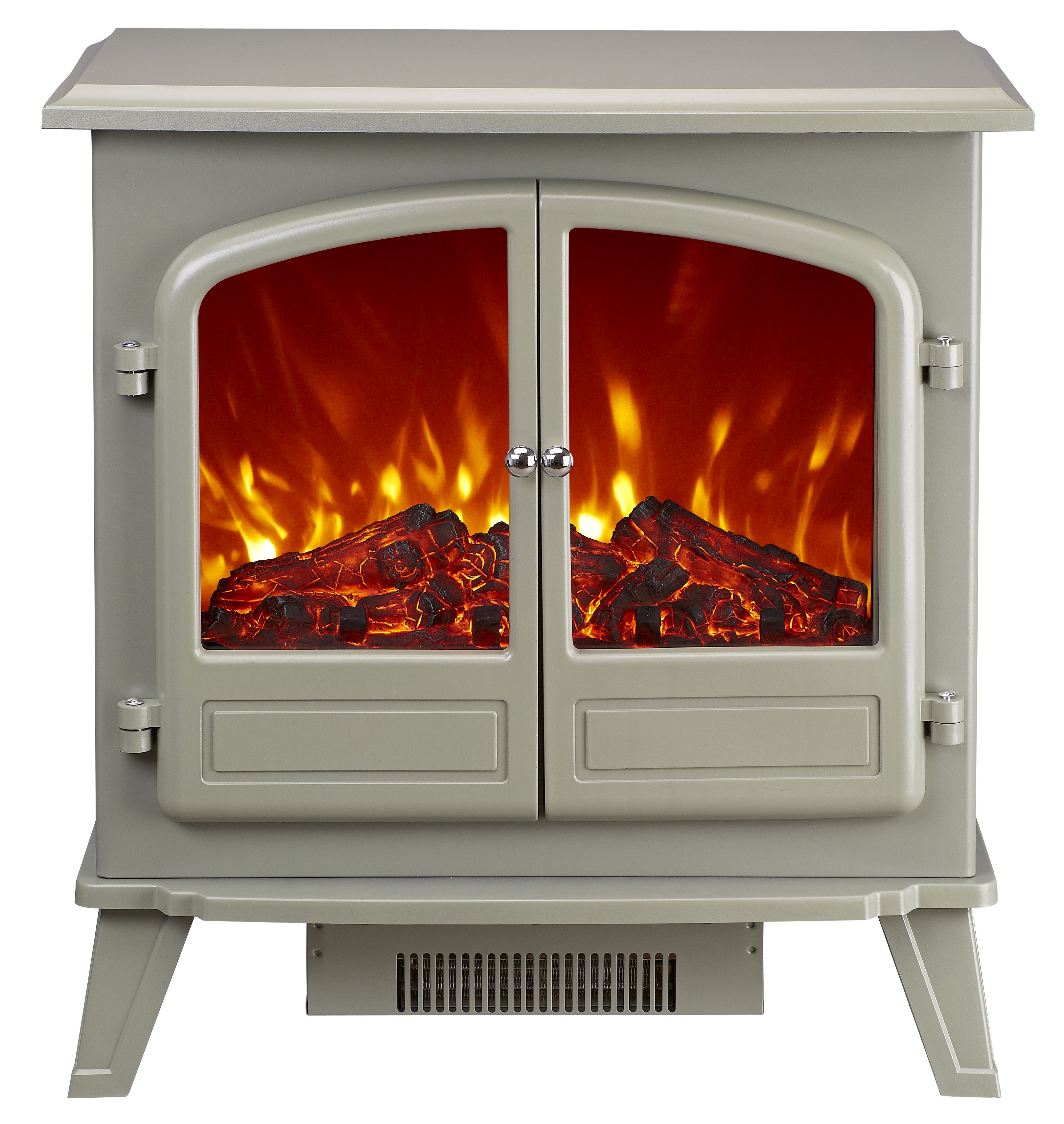 Focal Point Weybourne Traditional 1850W Matt Sage grey Electric Stove