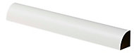 Foil wrapped White MDF Barrel Moulding (L)2.4m (W)18mm (T)18mm