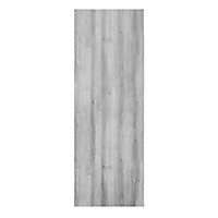 Foiled Exmoor Flush Grey Oak veneer Internal Door, (H)1980mm (W)686mm (T)40mm