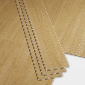 Folk Natural Textured Straight Wood effect Click vinyl Click flooring, 2.24m²