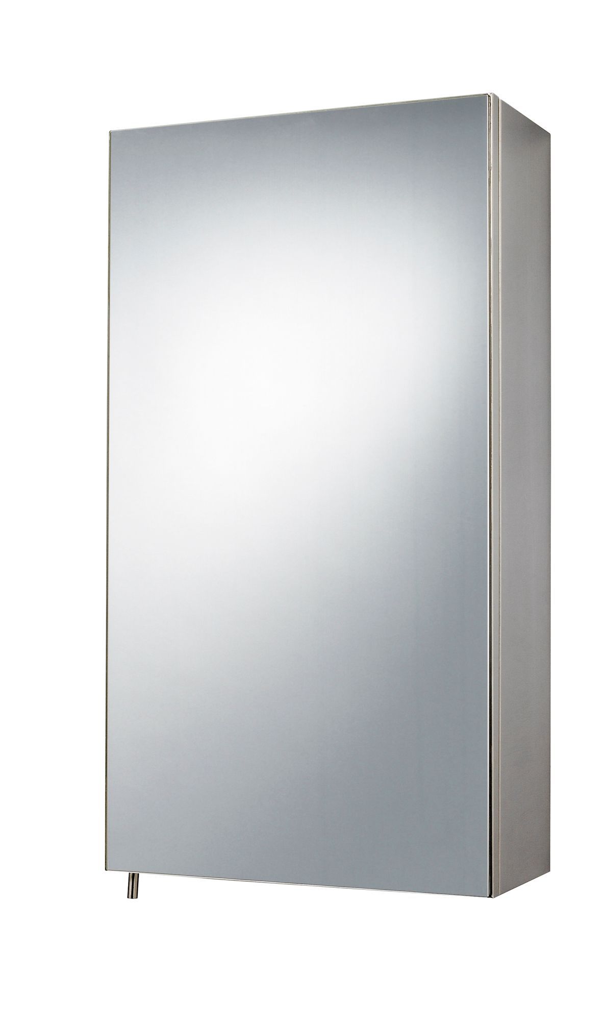 Fonteno Silver effect Single Cabinet with Mirrored door (H)550mm (W)300mm