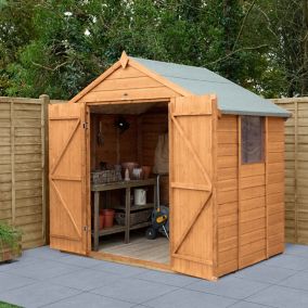 Forest 7X5 Apex Dip treated Shiplap Shed with floor - Assembly service included