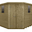 Forest 8X8 Pent Pressure treated Tongue & groove Shed with floor - Assembly service included