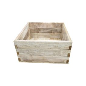 Forest Garden 0.9m x 0.9m Mixed softwood Square Raised bed kit 0.81m² (H)45.2cm x (W)90cm