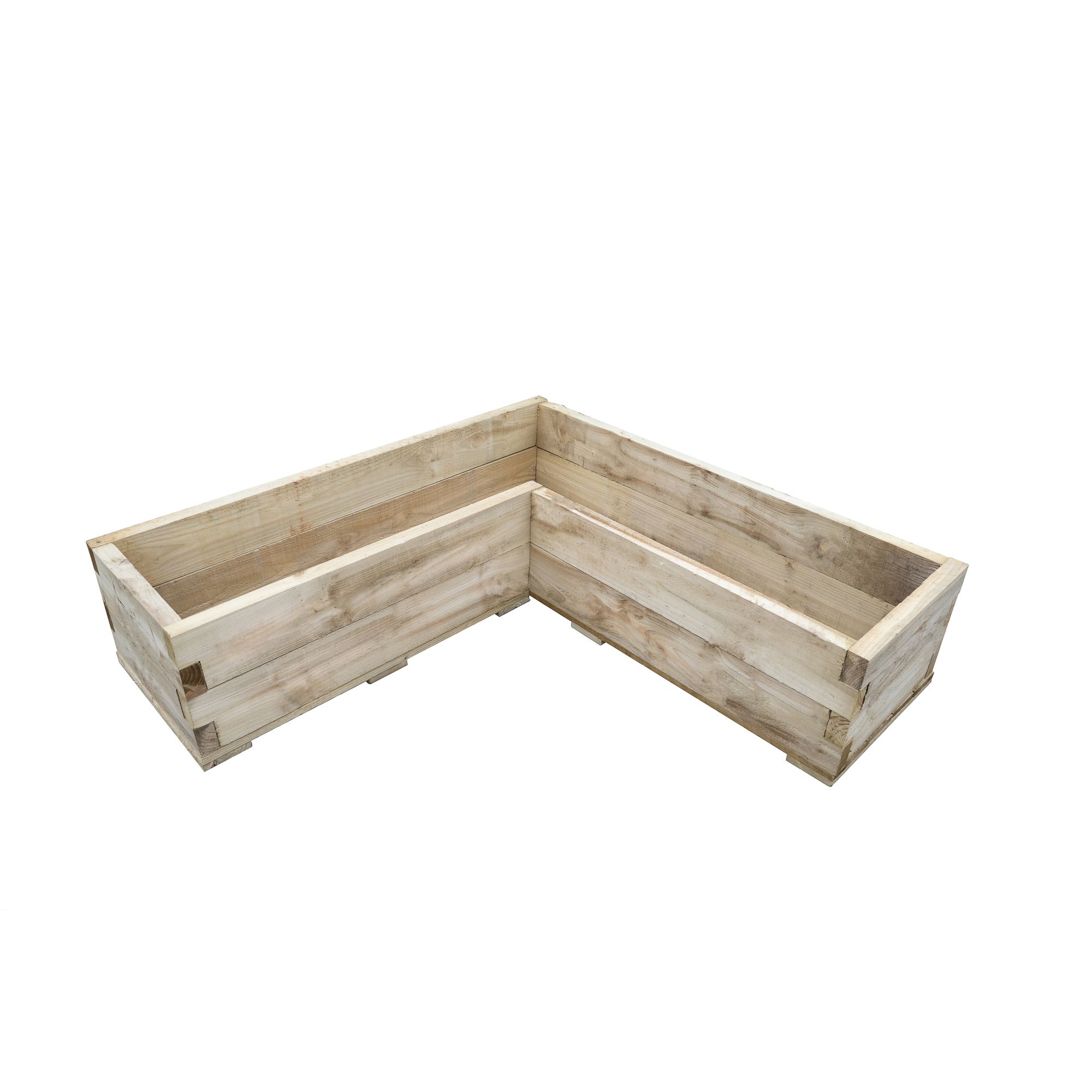 Forest Garden 1.3m x 1.3m Mixed softwood Rectangular Raised bed kit 1.72m² (H)31.2cm x (W)131cm