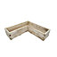 Forest Garden 1.3m x 1.3m Mixed softwood Rectangular Raised bed kit 1.72m²