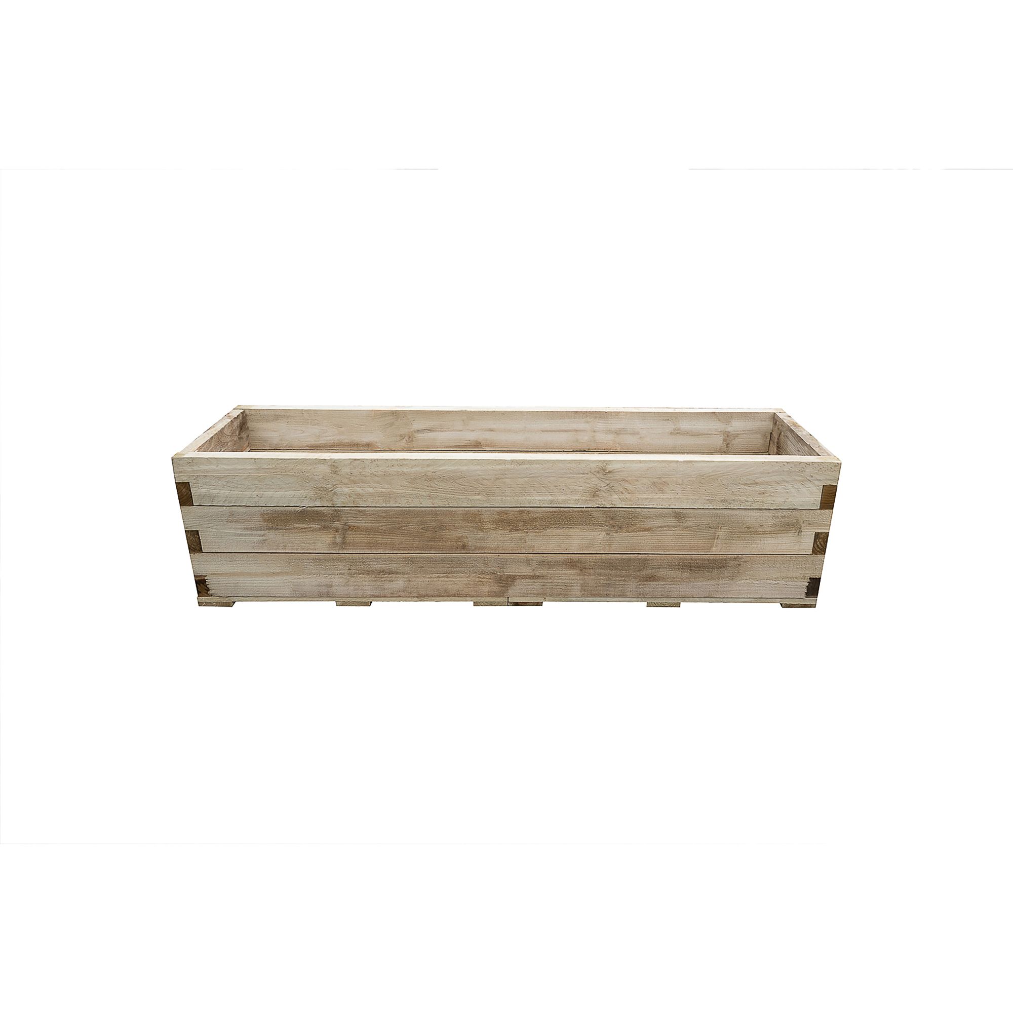 Forest Garden 1.8m x 0.45m Mixed softwood Rectangular Raised bed kit 0 ...