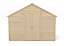 Forest Garden 10x10 Apex Pressure treated Overlap Wooden Shed with floor
