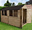 Forest Garden 10x6 Apex Pressure treated Overlap Wooden Shed with floor - Assembly service included