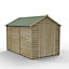 Forest Garden 10x6 ft Apex Wooden 2 door Shed with floor (Base included) - Assembly service included