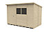 Forest Garden 10x6 Pent Pressure treated Overlap Wooden Shed with floor - Assembly service included