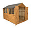 Forest Garden 10x8 Apex Dip treated Overlap Wooden Shed with floor - Assembly service included