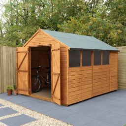 Forest Garden 10x8 Apex Dip treated Shiplap Shed with floor - Assembly service included