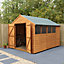 Forest Garden 10x8 ft Apex Shiplap Wooden 2 door Shed with floor & 4 windows - Assembly service included