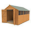 Forest Garden 12x8 Apex Dip treated Shiplap Shed with floor - Assembly service included
