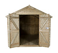 Forest Garden 12x8 Apex Pressure treated Tongue & groove Wooden Shed with floor