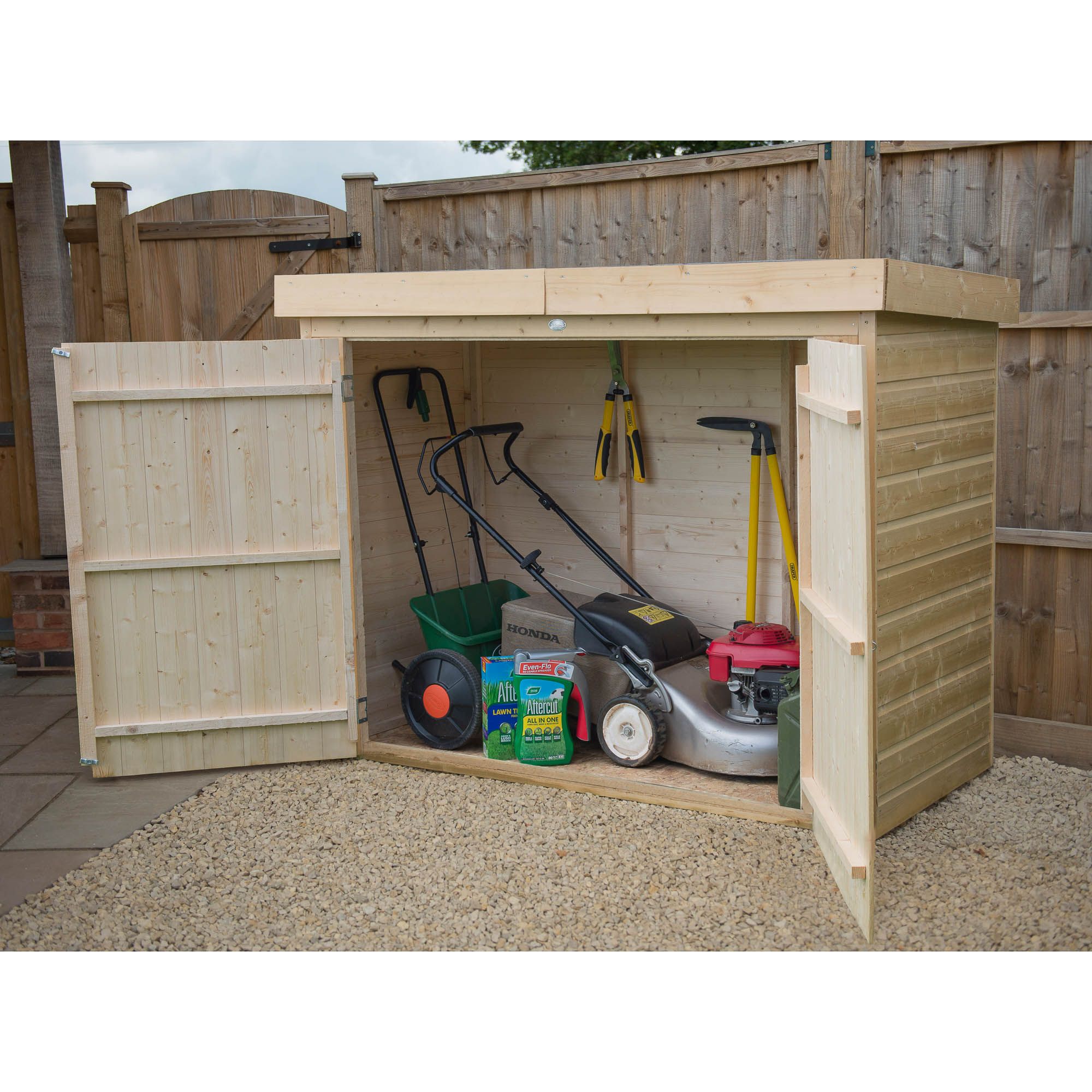 Forest Garden 2000L Shiplap Apex Garden storage 1450mm 1950mm