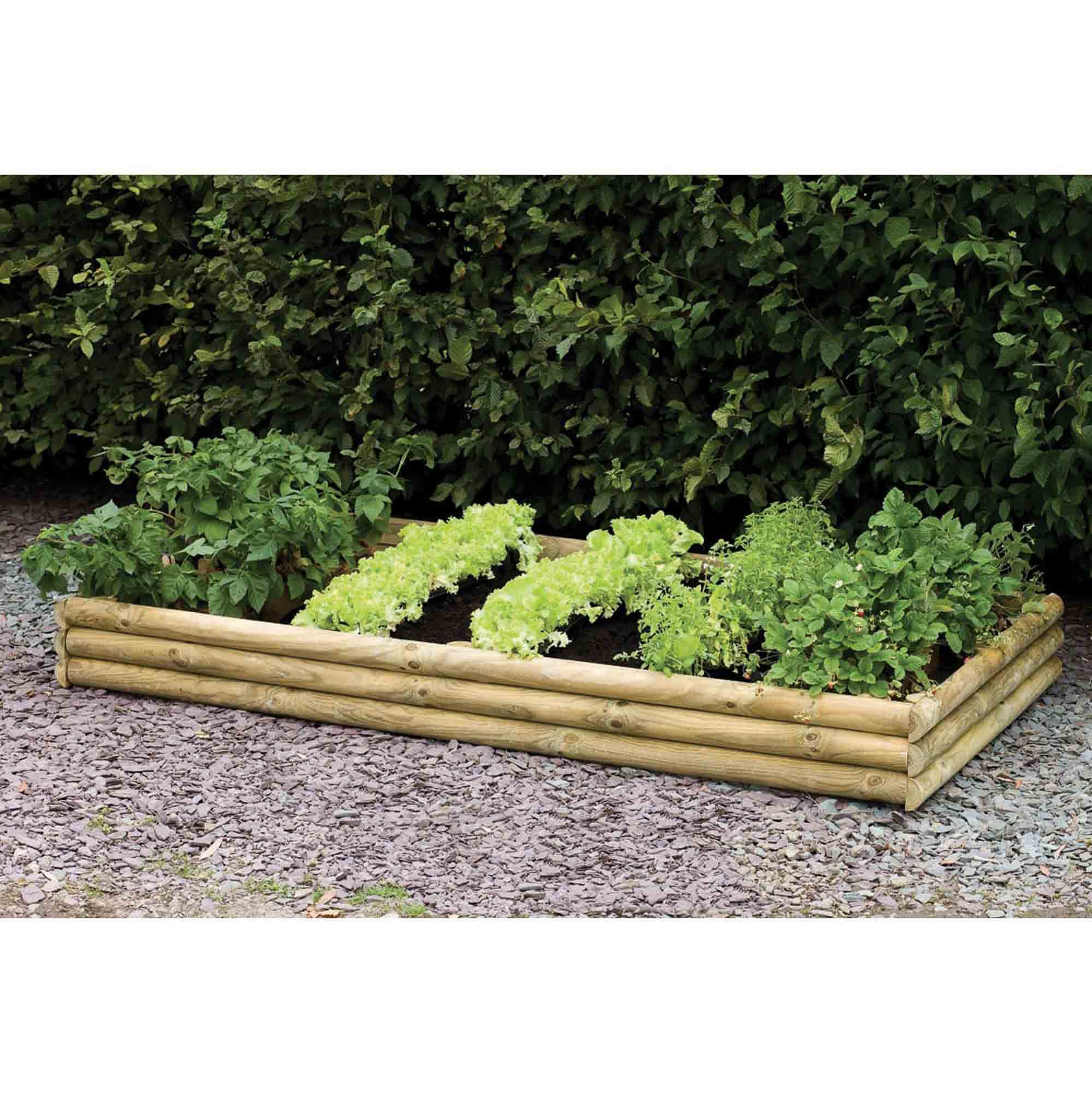 Forest Garden 21 x 204 x 104 Wood Rectangular Raised bed kit (H)21cm x (W)20.4cm