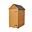 Forest Garden 3x5 Apex Dip treated Overlap Golden brown Wooden Shed with floor - Assembly service included