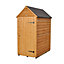 Forest Garden 3x5 Apex Dip treated Overlap Golden brown Wooden Shed with floor - Assembly service included