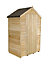 Forest Garden 4x3 Apex Dip treated Overlap Wooden Shed with floor - Assembly service included