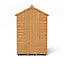 Forest Garden 4x3 Apex Dip treated Overlap Wooden Shed with floor (Base included) - Assembly service included