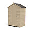 Forest Garden 4x3 Apex Pressure treated Overlap Wooden Shed with floor - Assembly service included