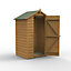 Forest Garden 4x3 ft Apex Wooden Shed with floor (Base included)